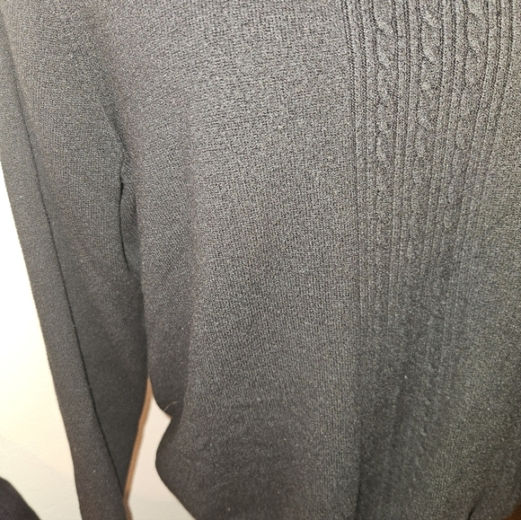 Casual Corner Annex Womans Long Sleeve Black Mock Neck Sweater Size X - Picture 4 of 13
